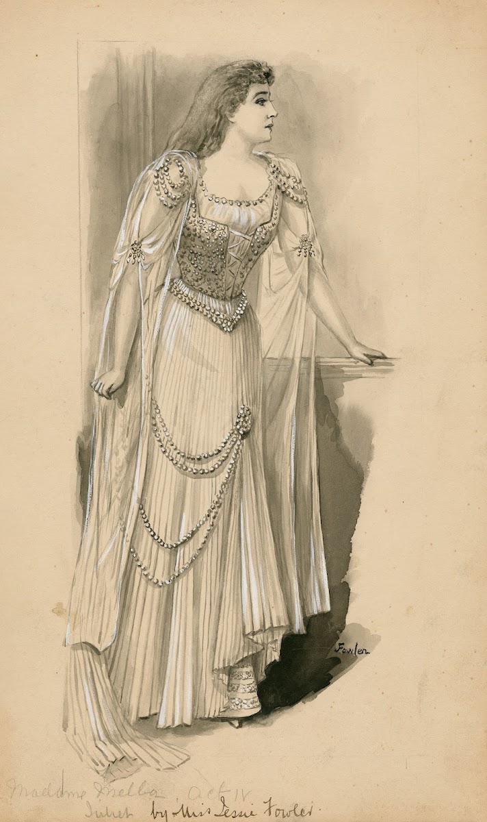 Madame Melba As Juliet Act IV 1880 1899