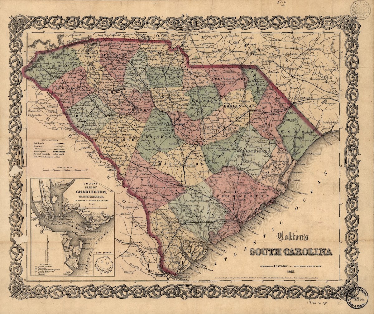 Coltons South Carolina 1865