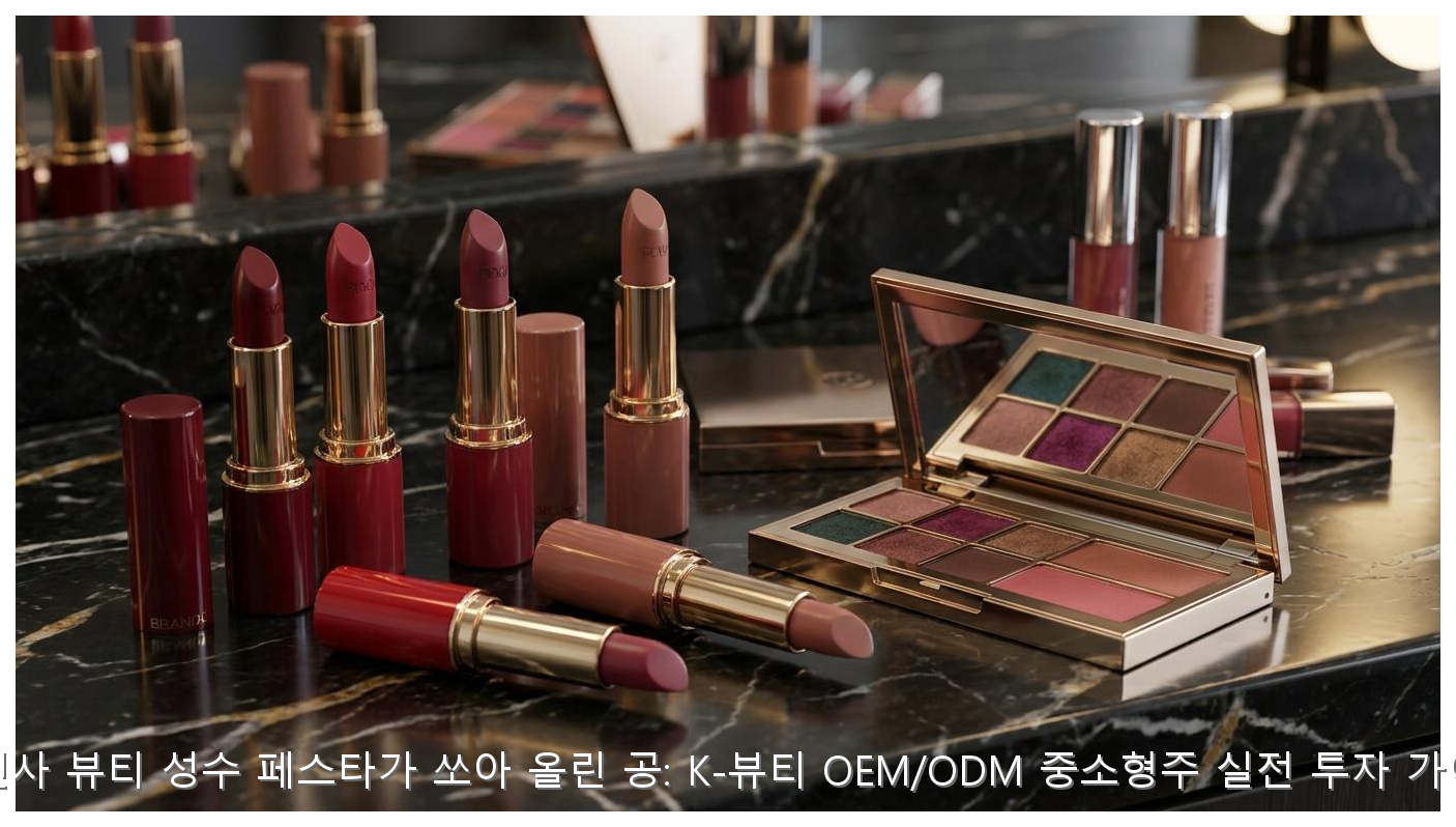 무신사 뷰티 성수 페스타가 쏘아 올린 공: K-뷰티 OEM/ODM 중소형주 실전 투자 가이드 핵심 안내 및 분석 인포그래픽 (4)