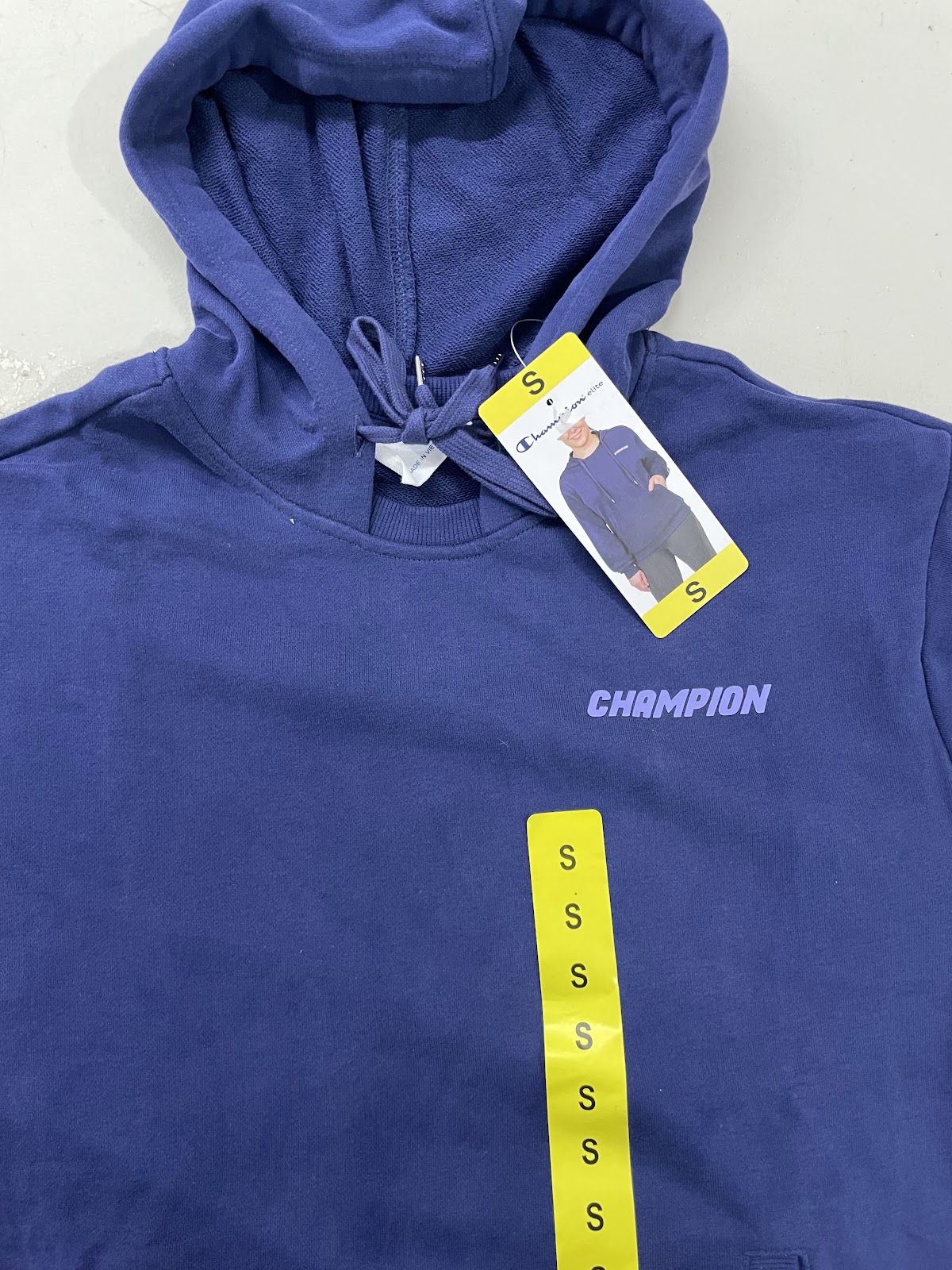 Champion Mens Jacket Quarterzip Blue S #0620