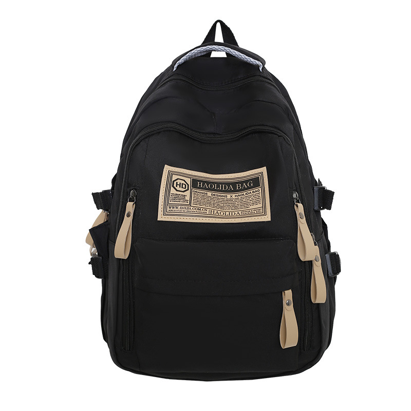 Double backpack, nylon, breathable, with pendant