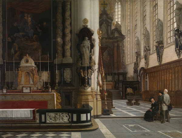 Interior of the Church of Saint Paul in Antwerp