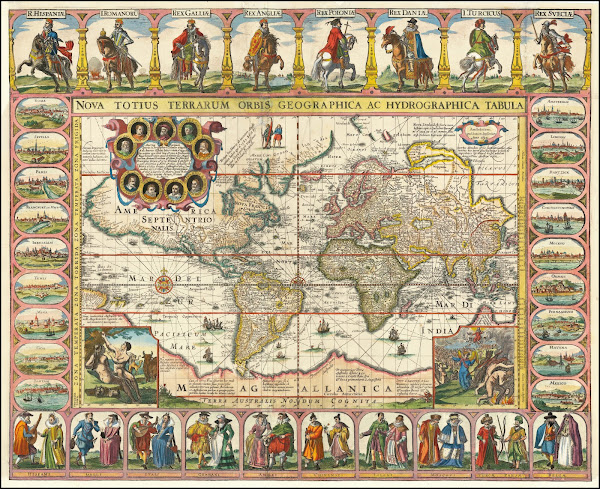 Nova Totius Terrarum Orbis Geographica Ac Hydrographica Tabula 1632
