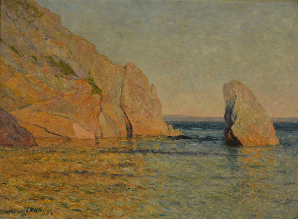 Rochers au soleil couchant 1899 03