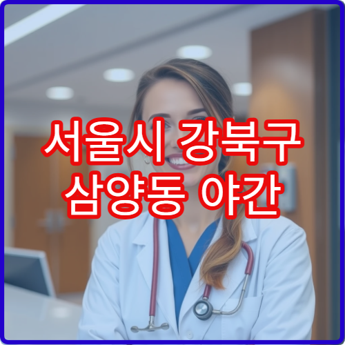 서울시 강북구 삼양동 야간 내과 감기·기침 진료 병원