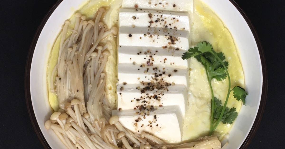 [Giảm cân - eat clean #D_20] Trứng hấp đậu hũ trắng (327,5calo)