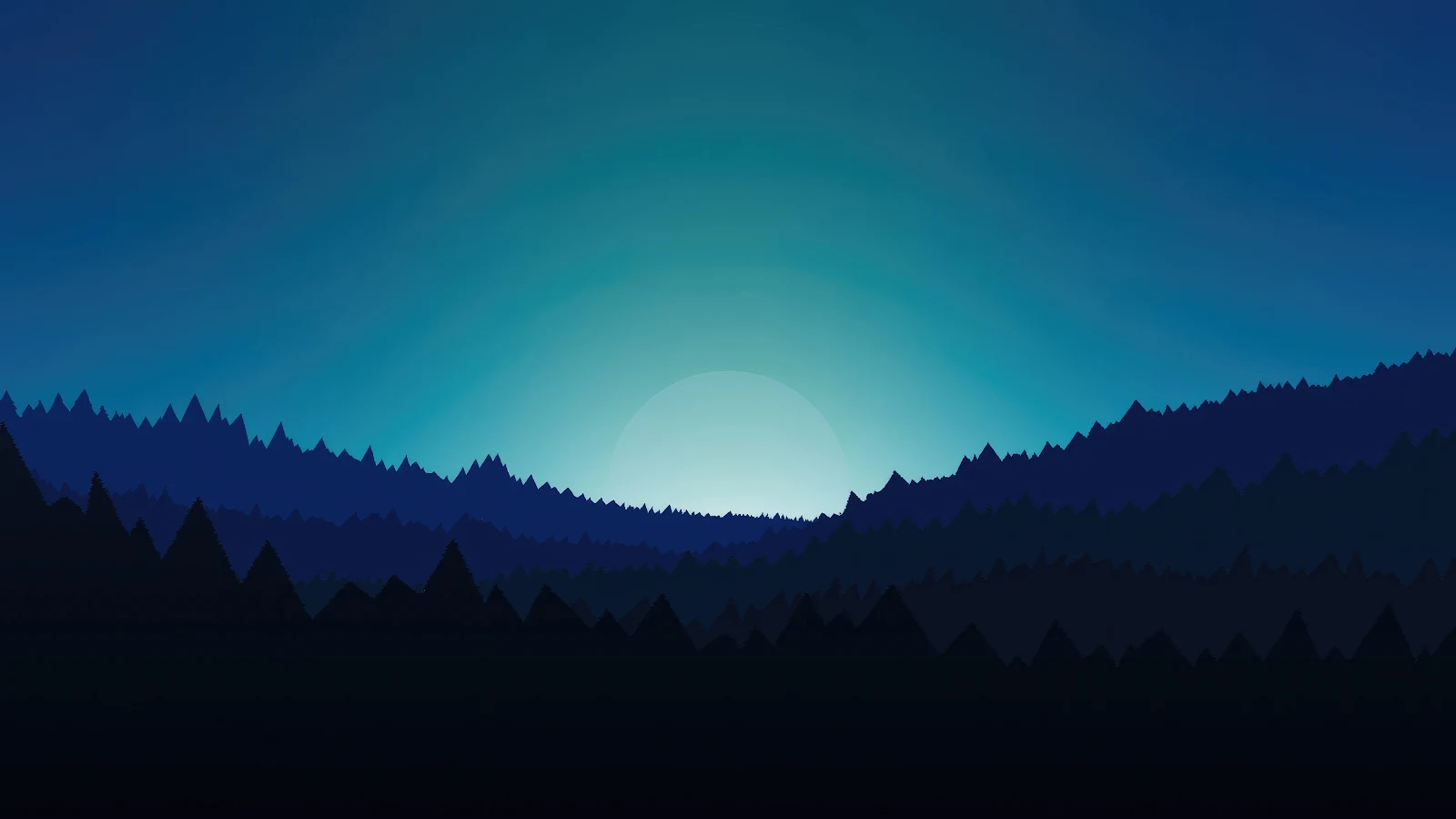 Minimal Forest Night 4K Desktop Wallpaper Background [3840x2160] Free Download