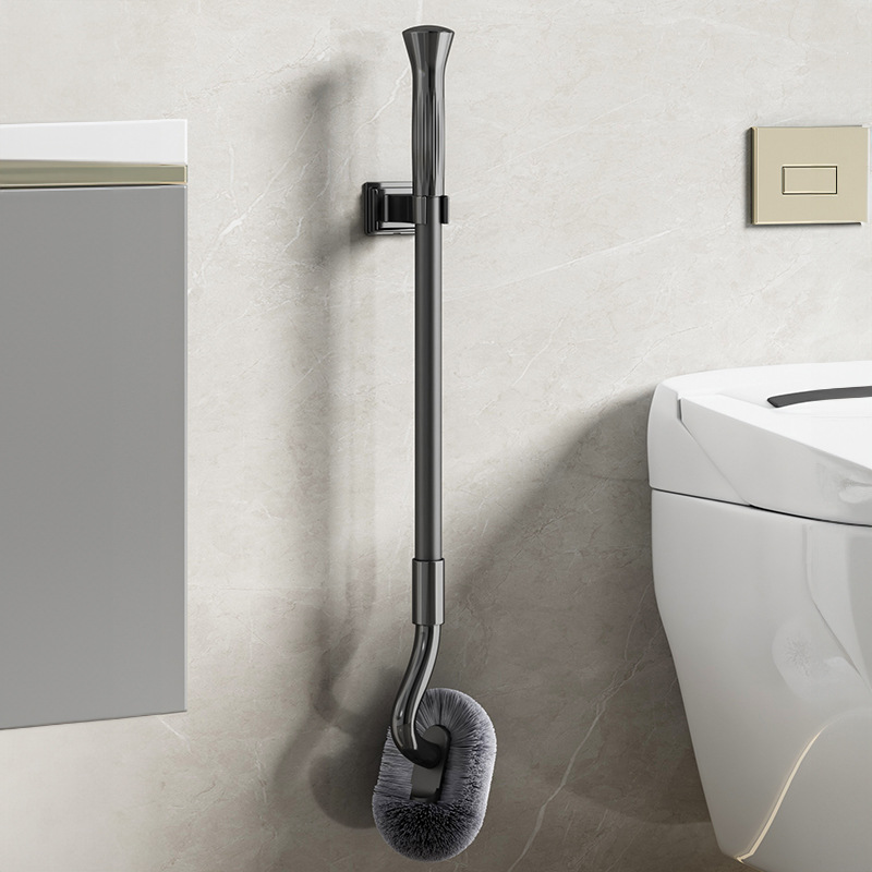 Toilet brush with long handle, extendable up to 115 cm