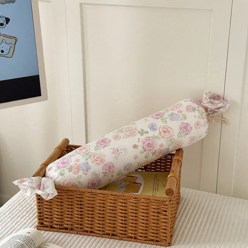 Cotton side sleeper pillow for babies, cylindrical