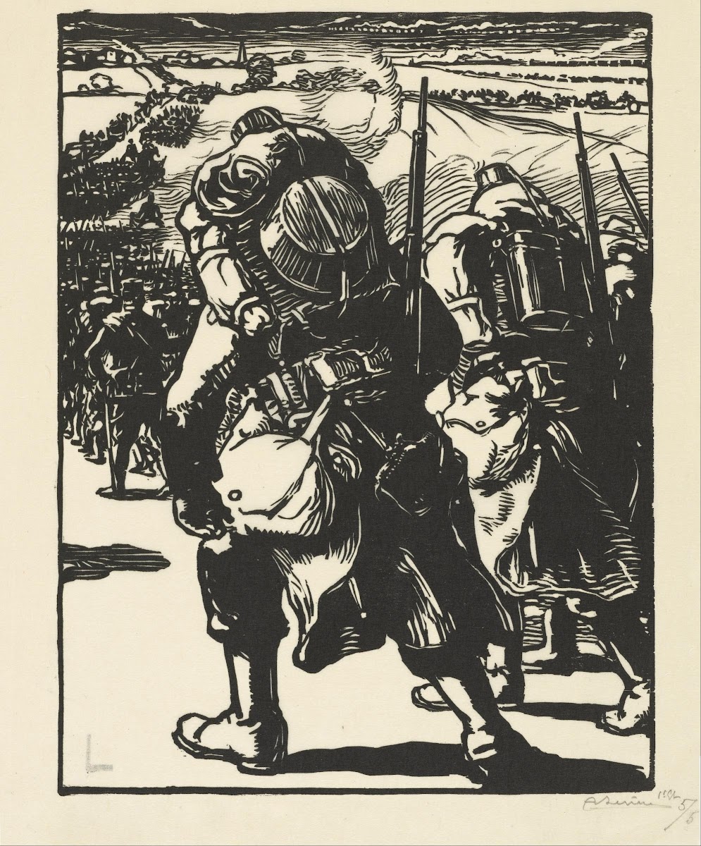 Le Concentration The Concentration of Troops 1914