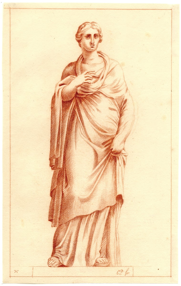 Beeld van staande vrouw