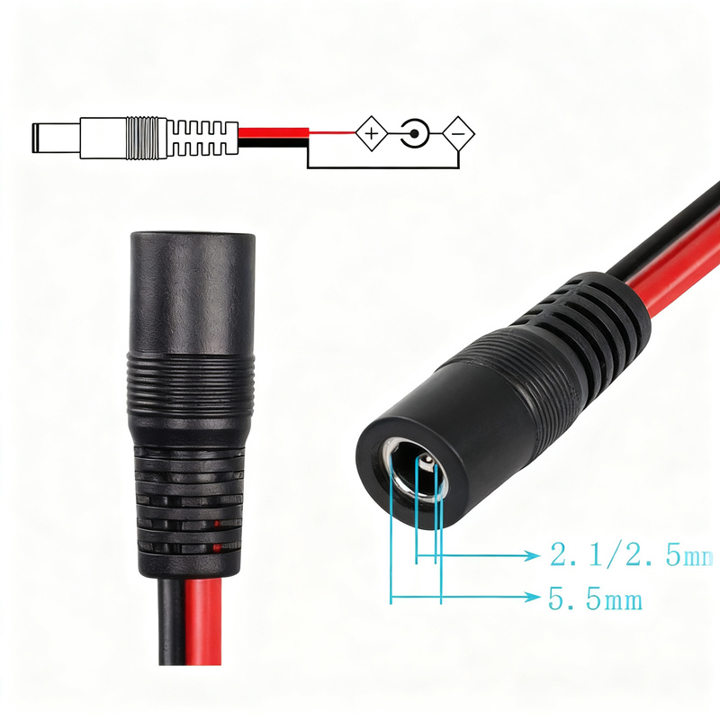 Power extension cable, PVC sheath, copper