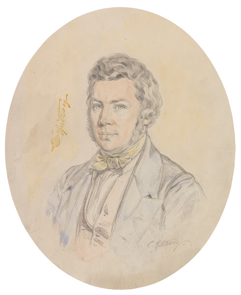 Porträt eines jungen Mannes Ca 1840
