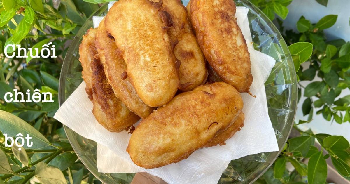 Chuối lăn bột chiên
