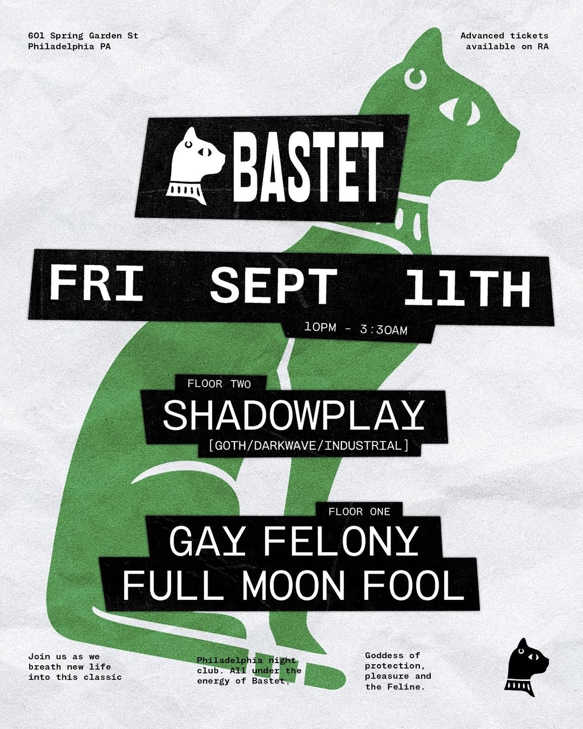 Flyer for Shadowplay / Gay Felony