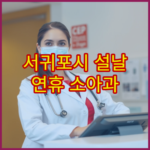 서귀포시 설날 연휴 소아과 진료 병원 부모 필수 정보