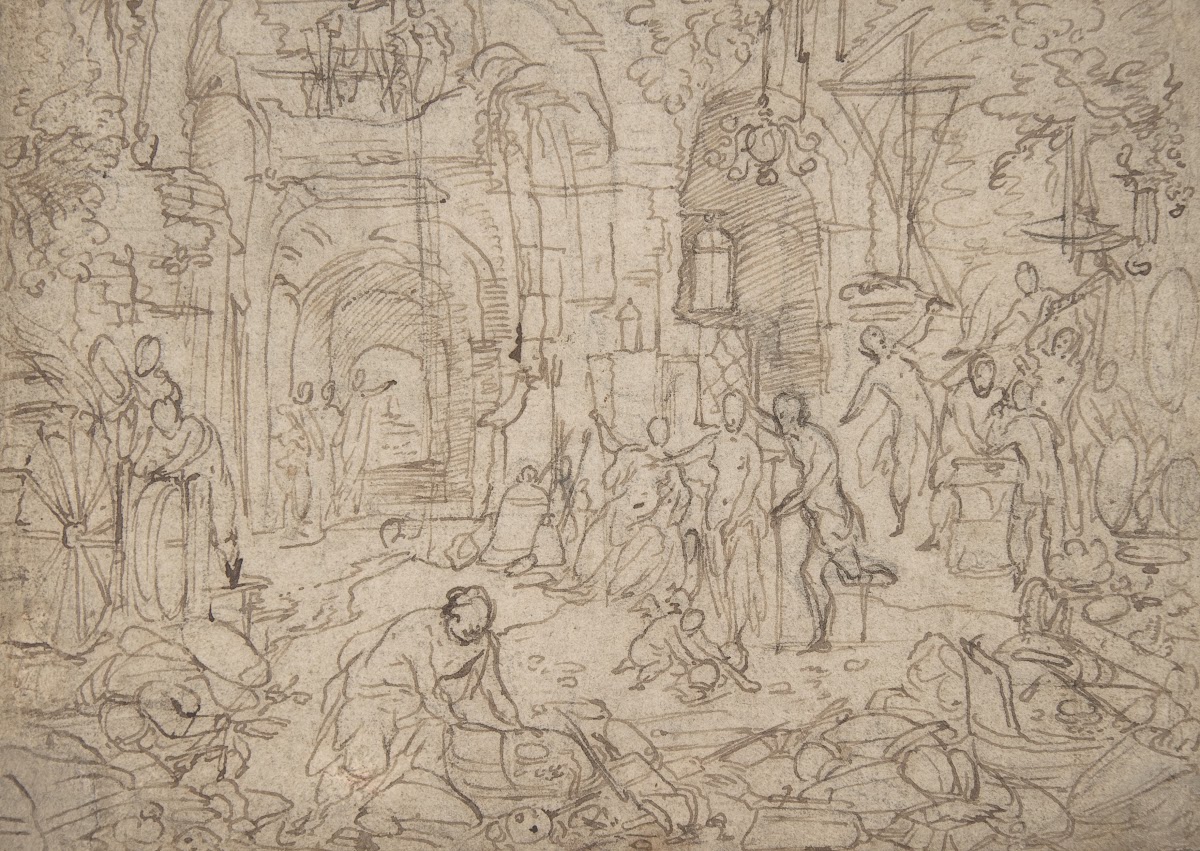 Venus Visiting the Forge of Vulcan 16th century
