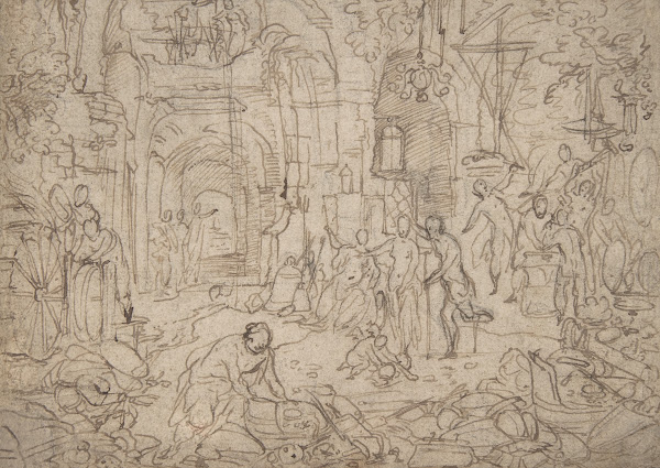 Venus Visiting the Forge of Vulcan 16th century