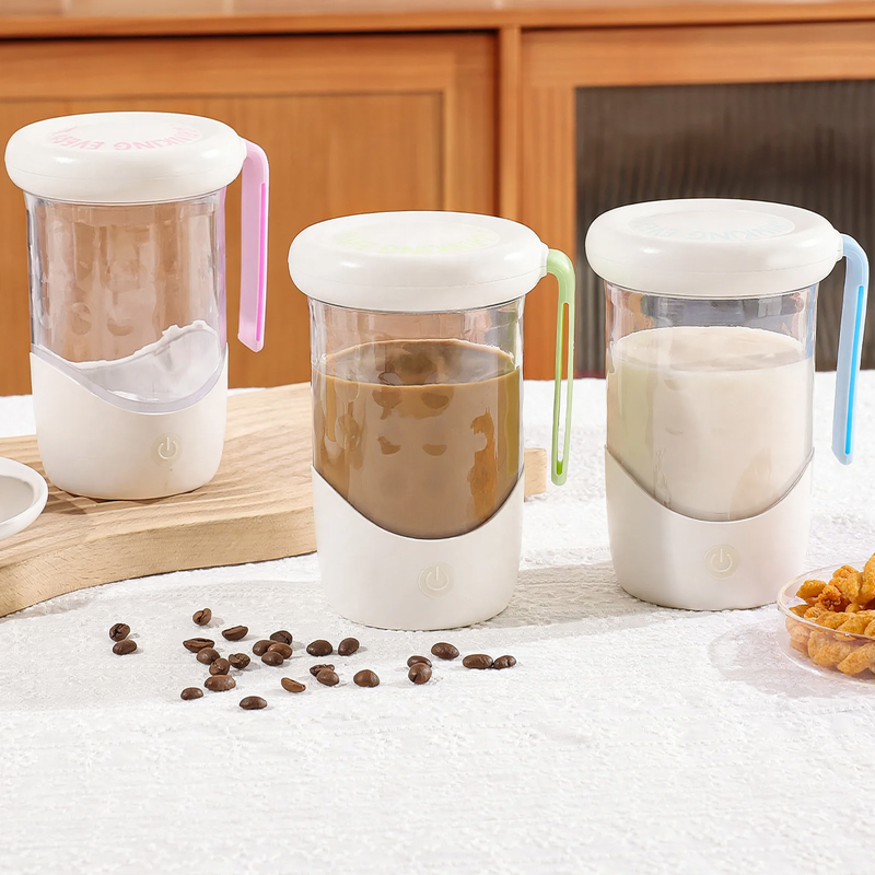 Portable electric mixer cup, 550 ml, with handle