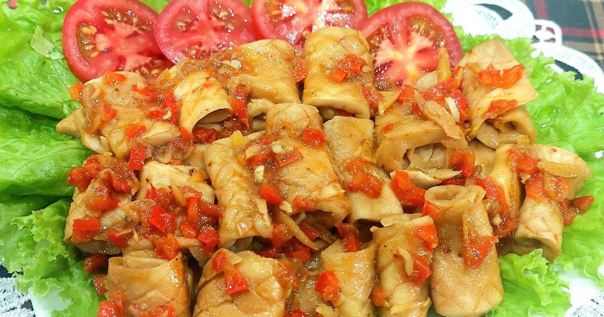 Nấm đùi gà kho gừng, xả, ớt