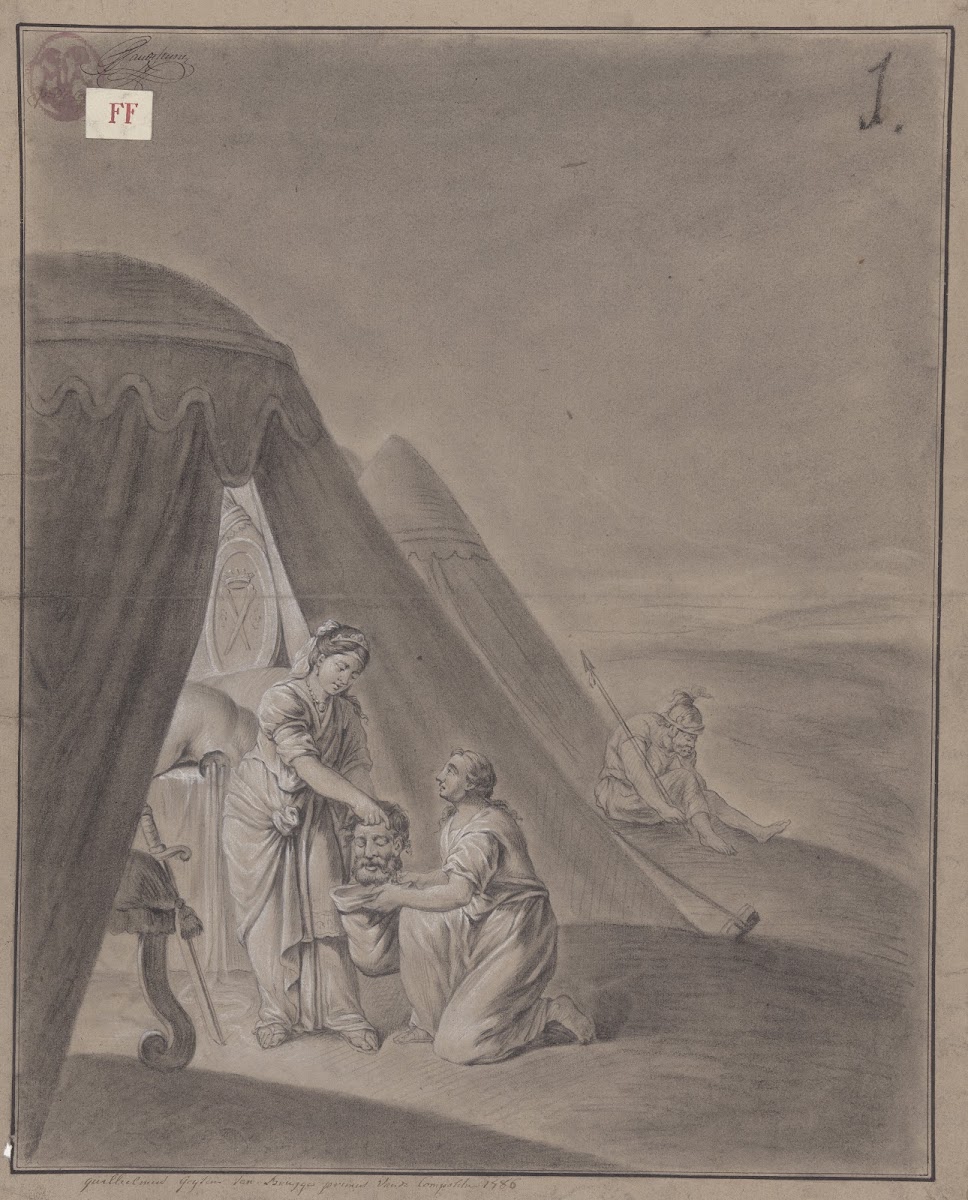 Academic composition study Judith with the head of Holofernes 1786