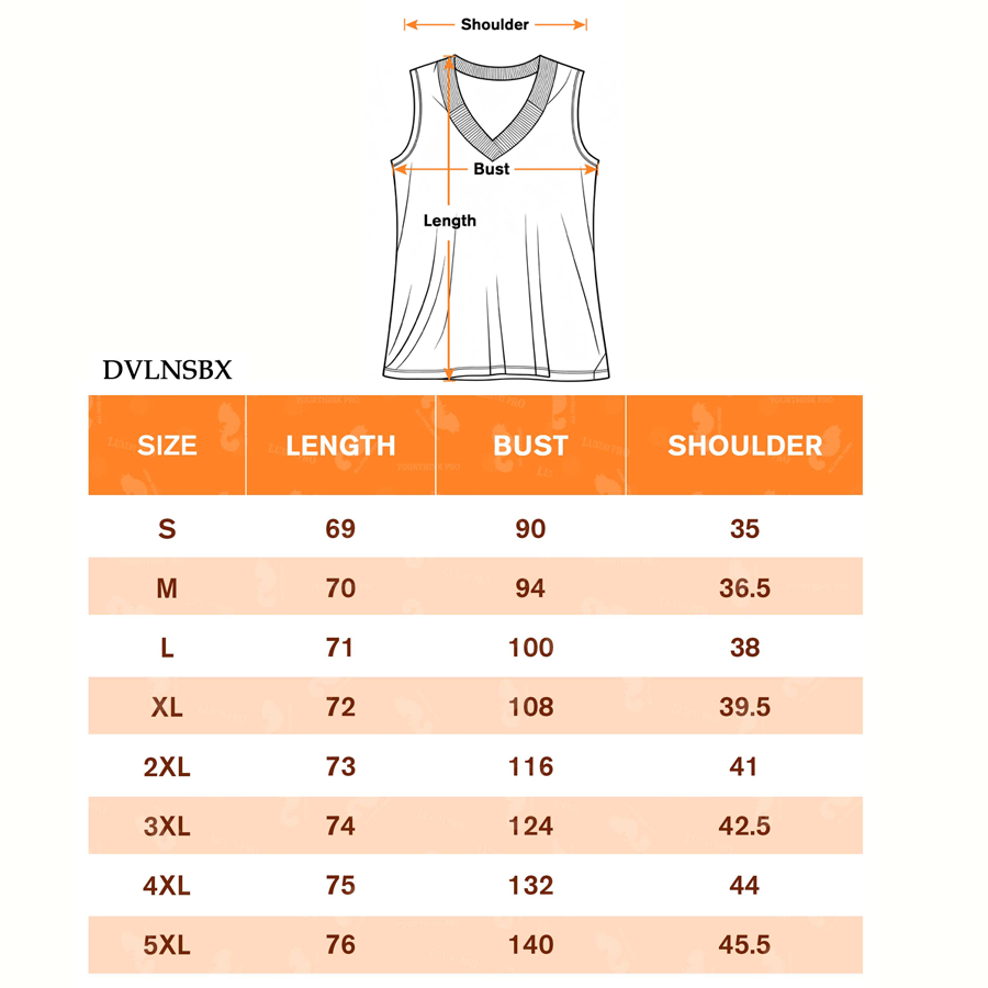 AOP Deep V-neck women's vest