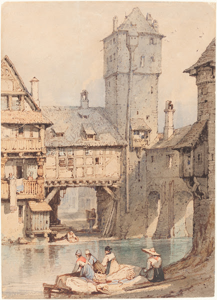 Laundresses before the Wasserturm Nuremberg