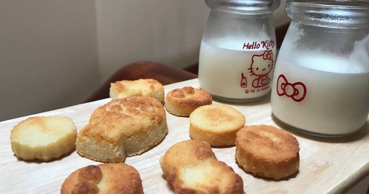 Bánh hạnh nhân hột gà phô mai cho bé ăn dặm