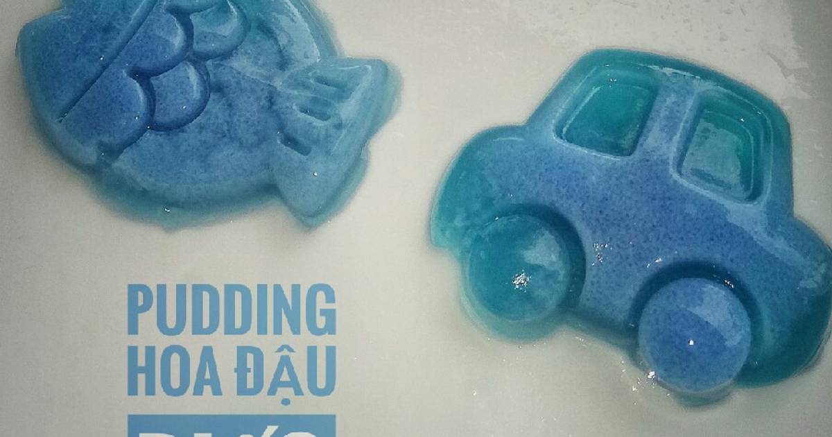 Pudding hoa đậu biếc