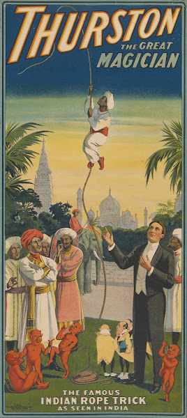 Thurston the Great Magician the famous Indian rope trick 1910