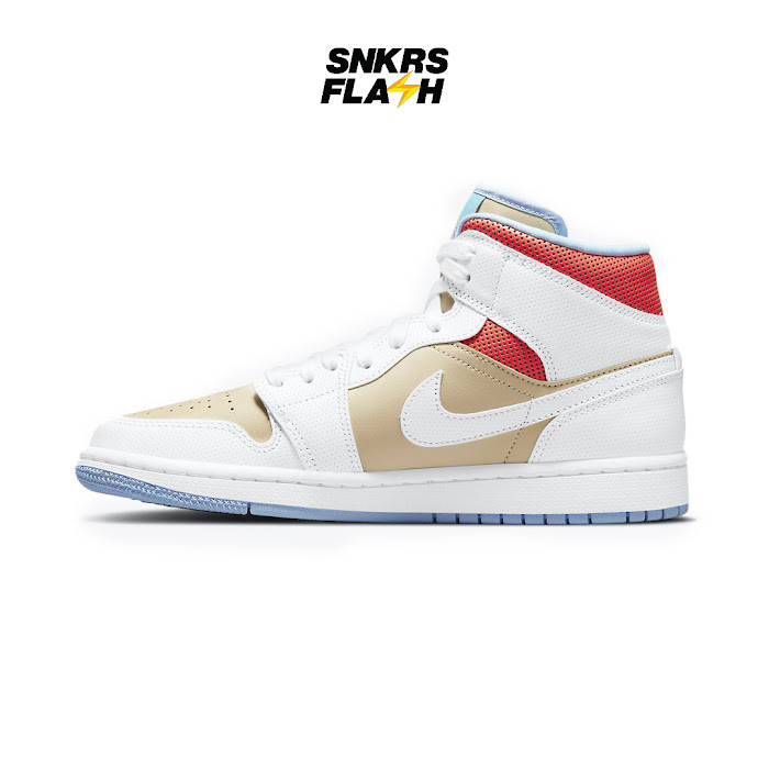 AIR JORDAN 1 MID SE SESAME WHITE - CZ0774200