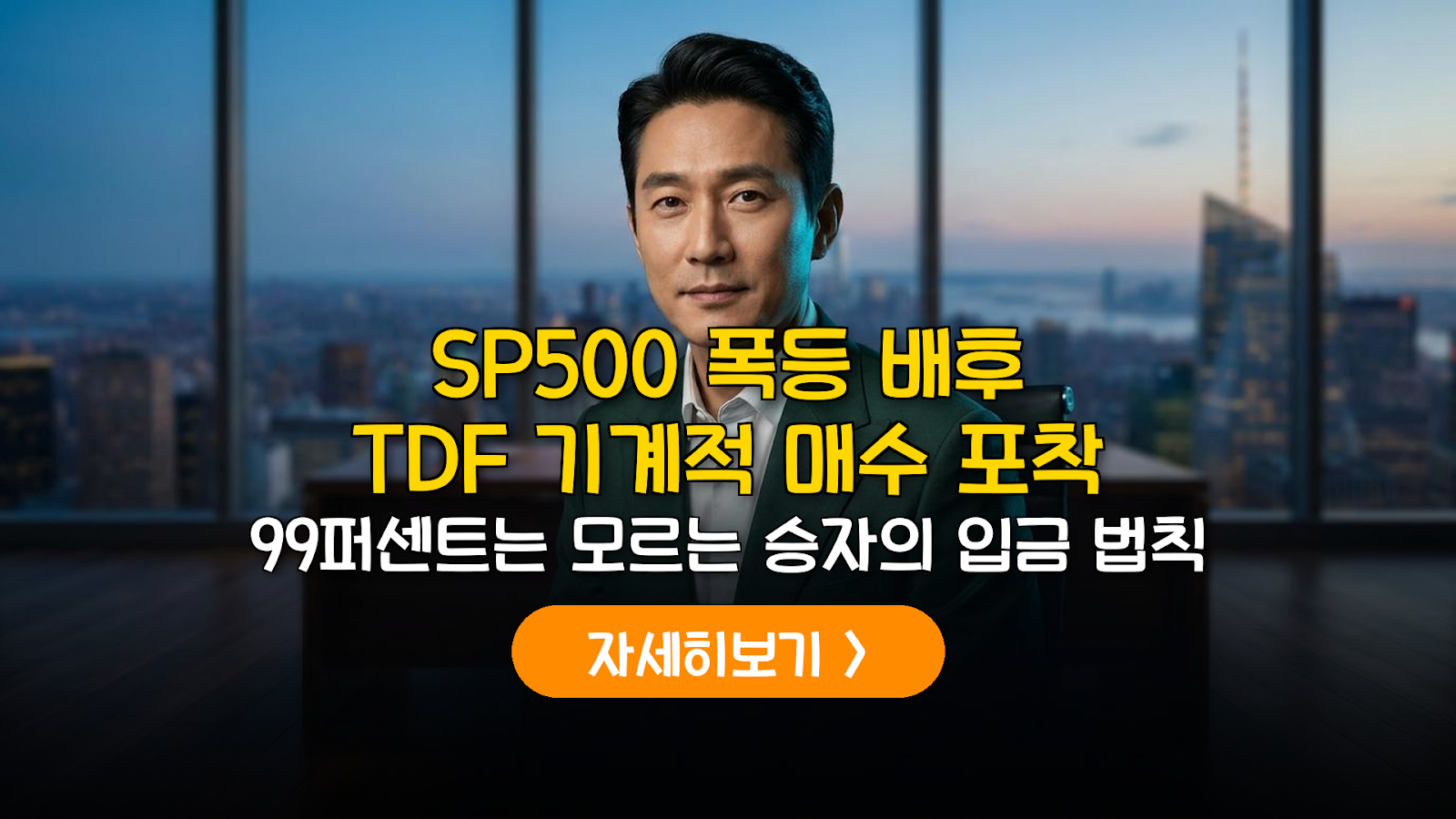 2026 TDF 자금 유입과 S&P 500 기계적 매수 대응법