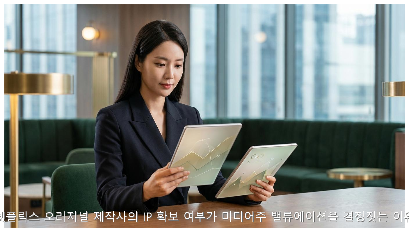 넷플릭스 1위인데 내 주식은 하락? IP 보유가 가르는 미디어주 밸류에이션 핵심 안내 및 분석 인포그래픽 (3)