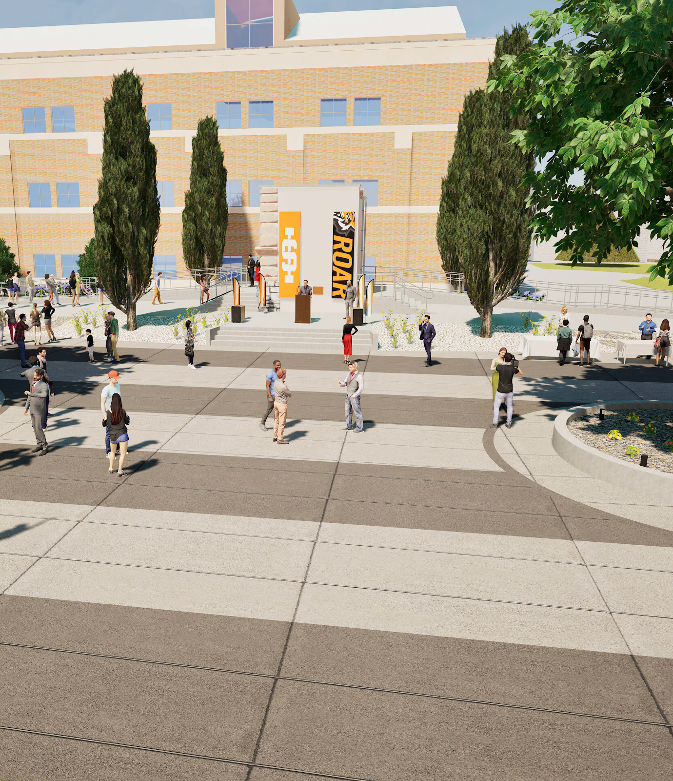Foundation Plaza Rendering