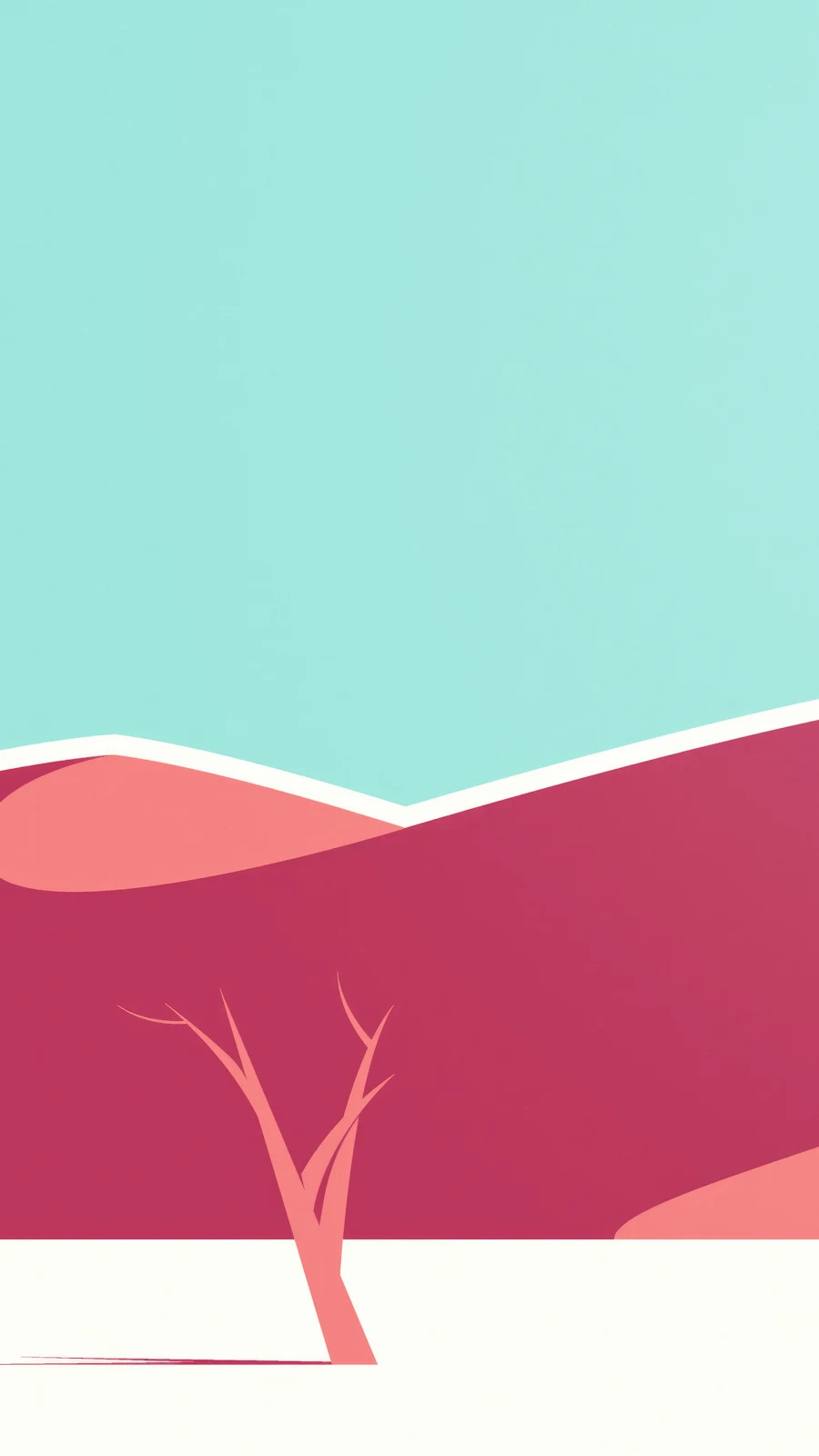 A Cool Desert Dunes Minimal 4K  iPhone Wallpaper for Free Download in High Quality [2160x3840]