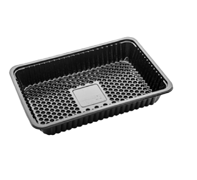 PET Tray Size: 500G L: 211 mm W: 143 mm H: 38 mm