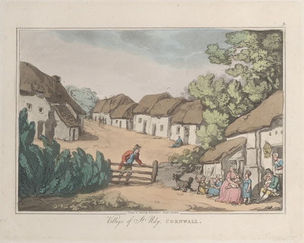 Village of St Udy Cornwall 1822