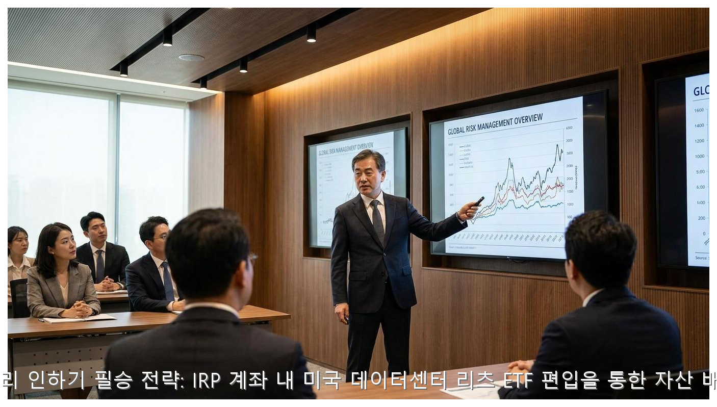 2026년 금리 인하기 필승 전략: IRP 계좌 내 미국 데이터센터 리츠 ETF 편입을 통한 자산 배분 가이드 핵심 안내 및 분석 인포그래픽 (8)