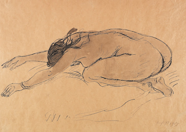 Crouching Nude 1917