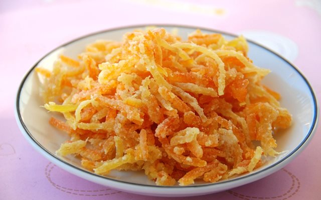 Mứt Vỏ Quýt Gừng Dẻo