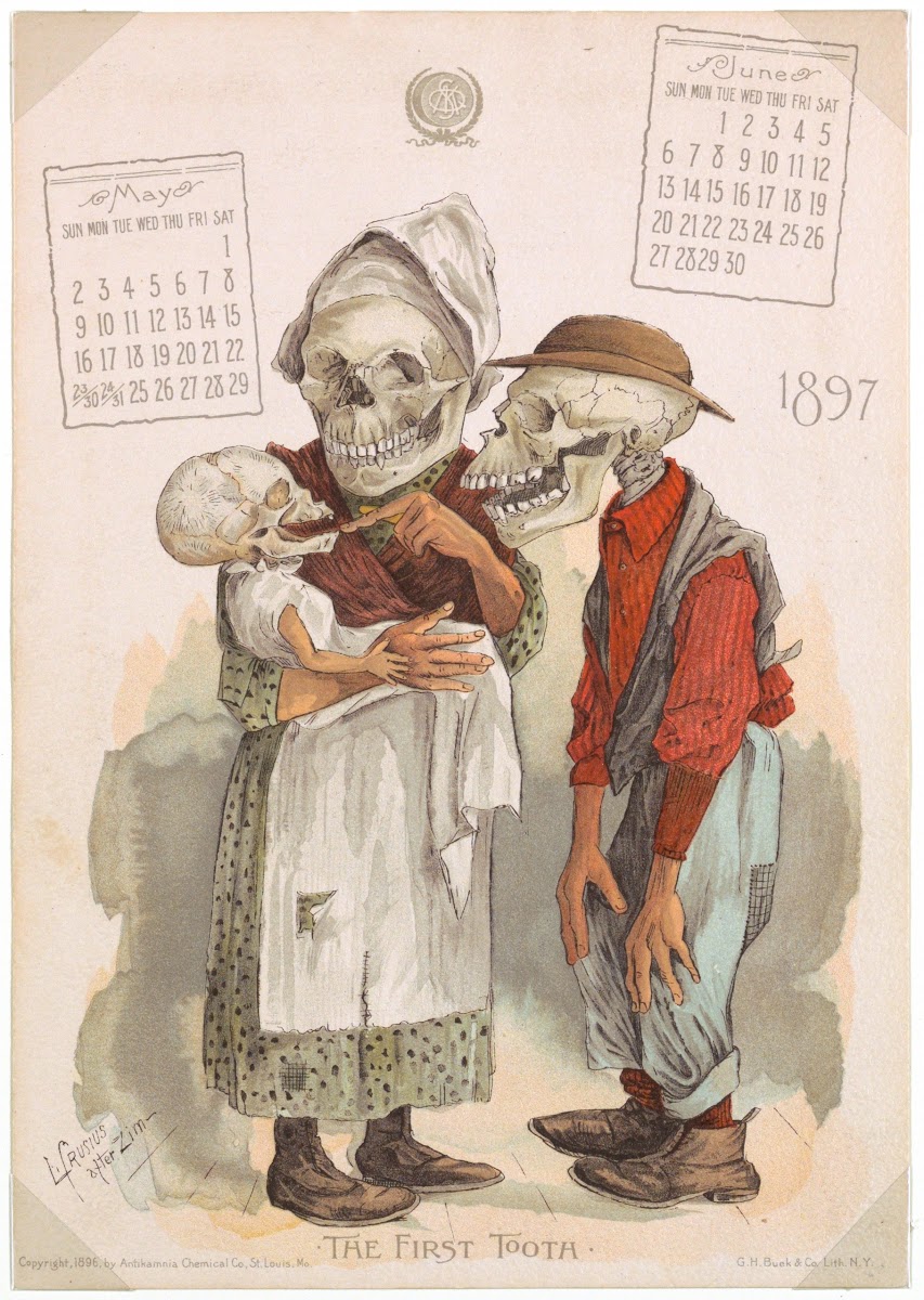 The Antikamnia Calendar The First Tooth 1897