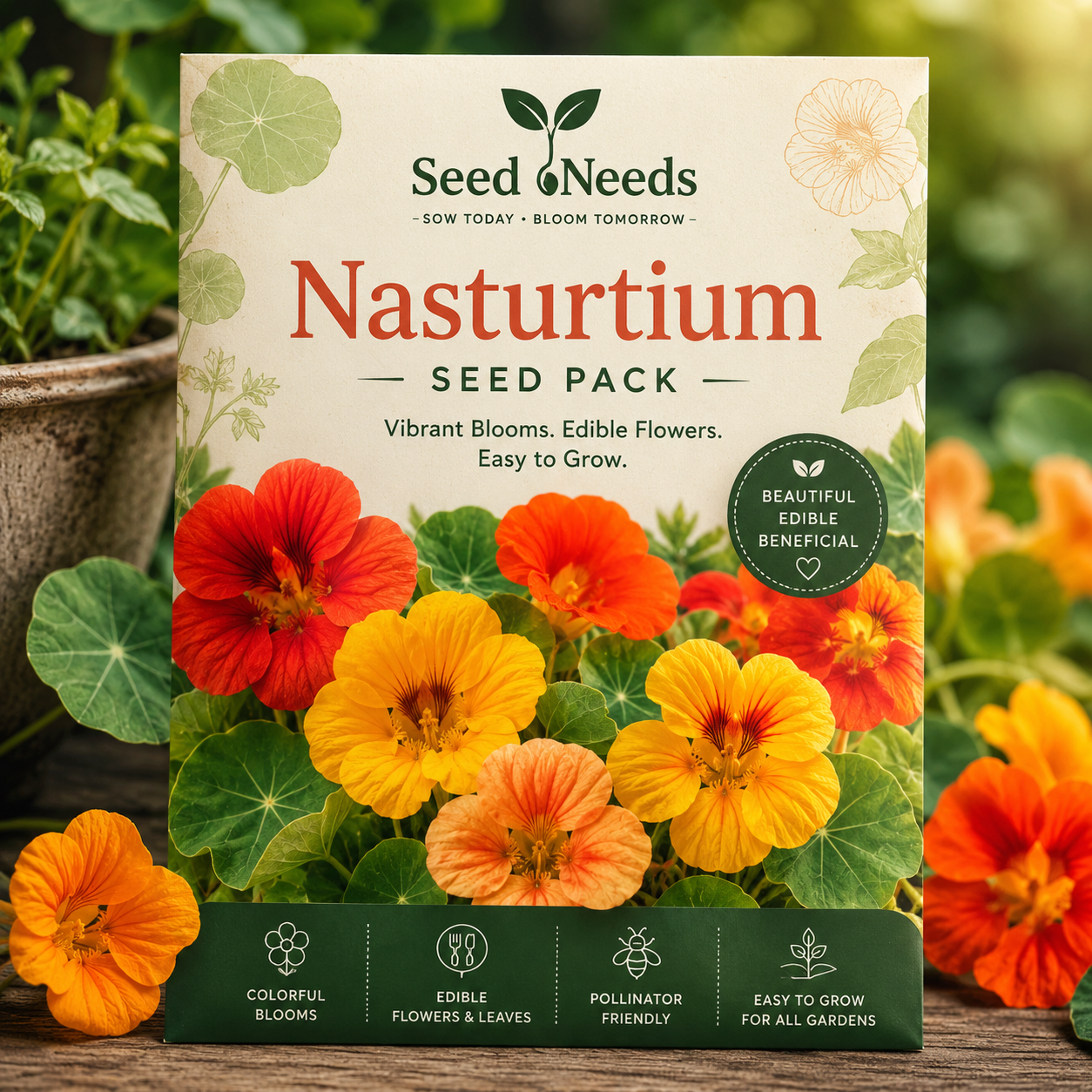 Seed Needs Nasturtium Seed Pack