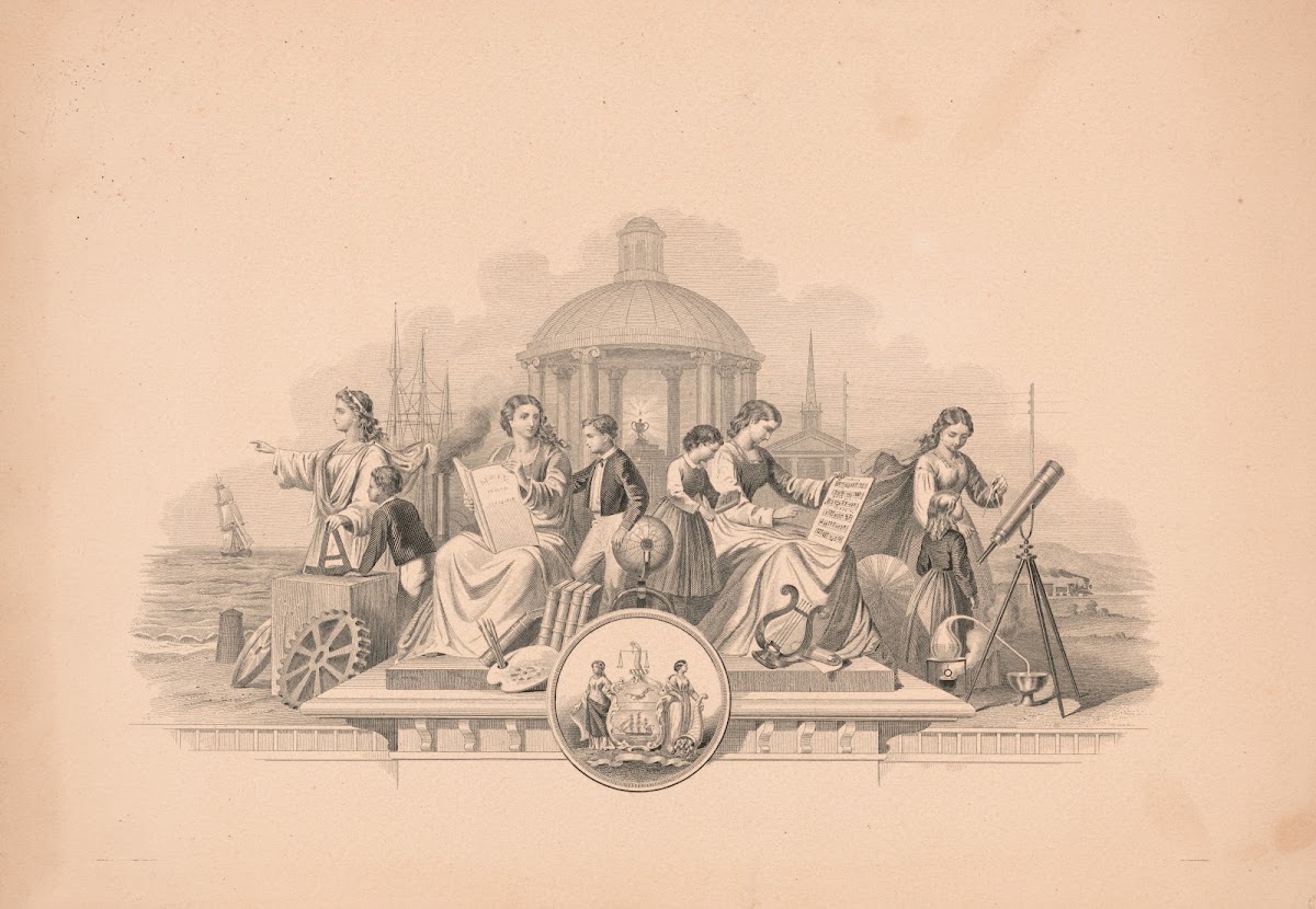 Allegory of arts and sciences 1850 1880