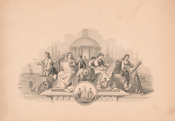 Allegory of arts and sciences 1850 1880