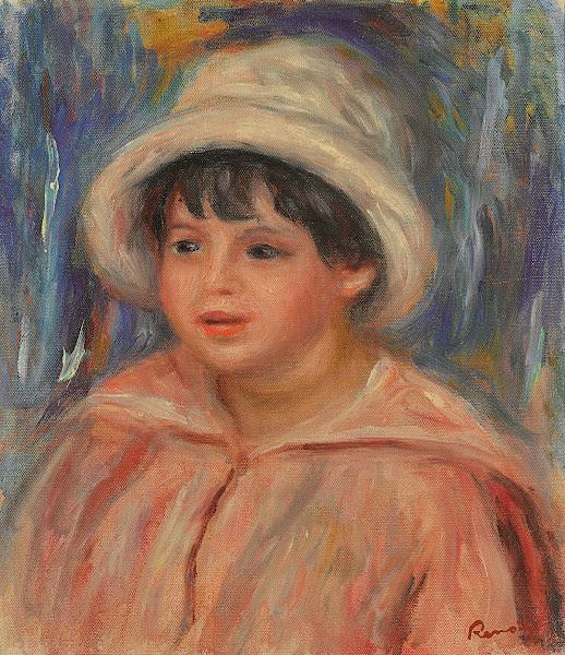 Portrait de Claude Renoir fils de Pierre Renoir 1918