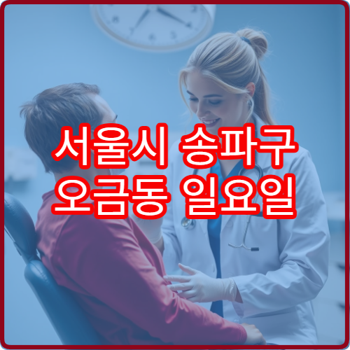 서울시 송파구 오금동 일요일 비뇨의학과 진료 병원 주말