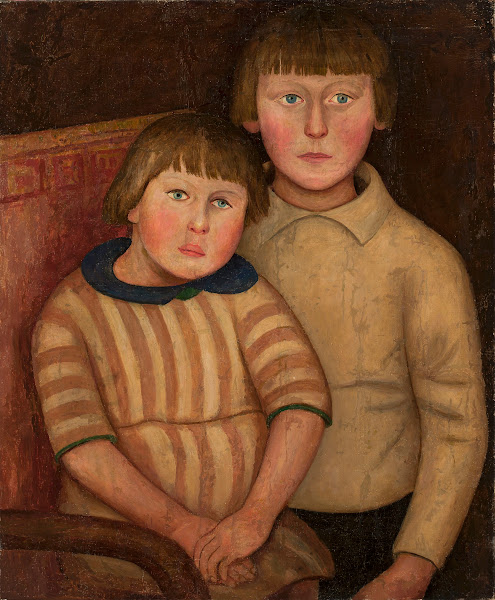 Portrait of two children 1918