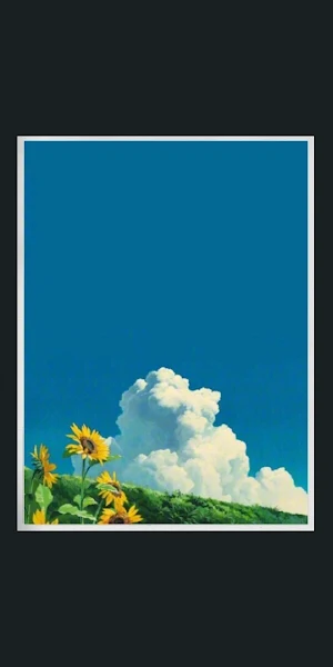 Minimalism, Drawing, Painting, Summer, Sunflowers Full HD Wallpaper Background