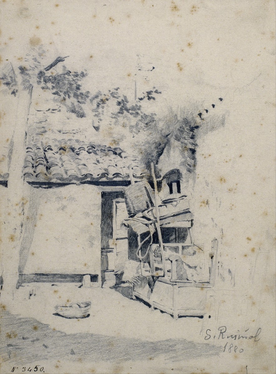 Rustic Courtyard 1880