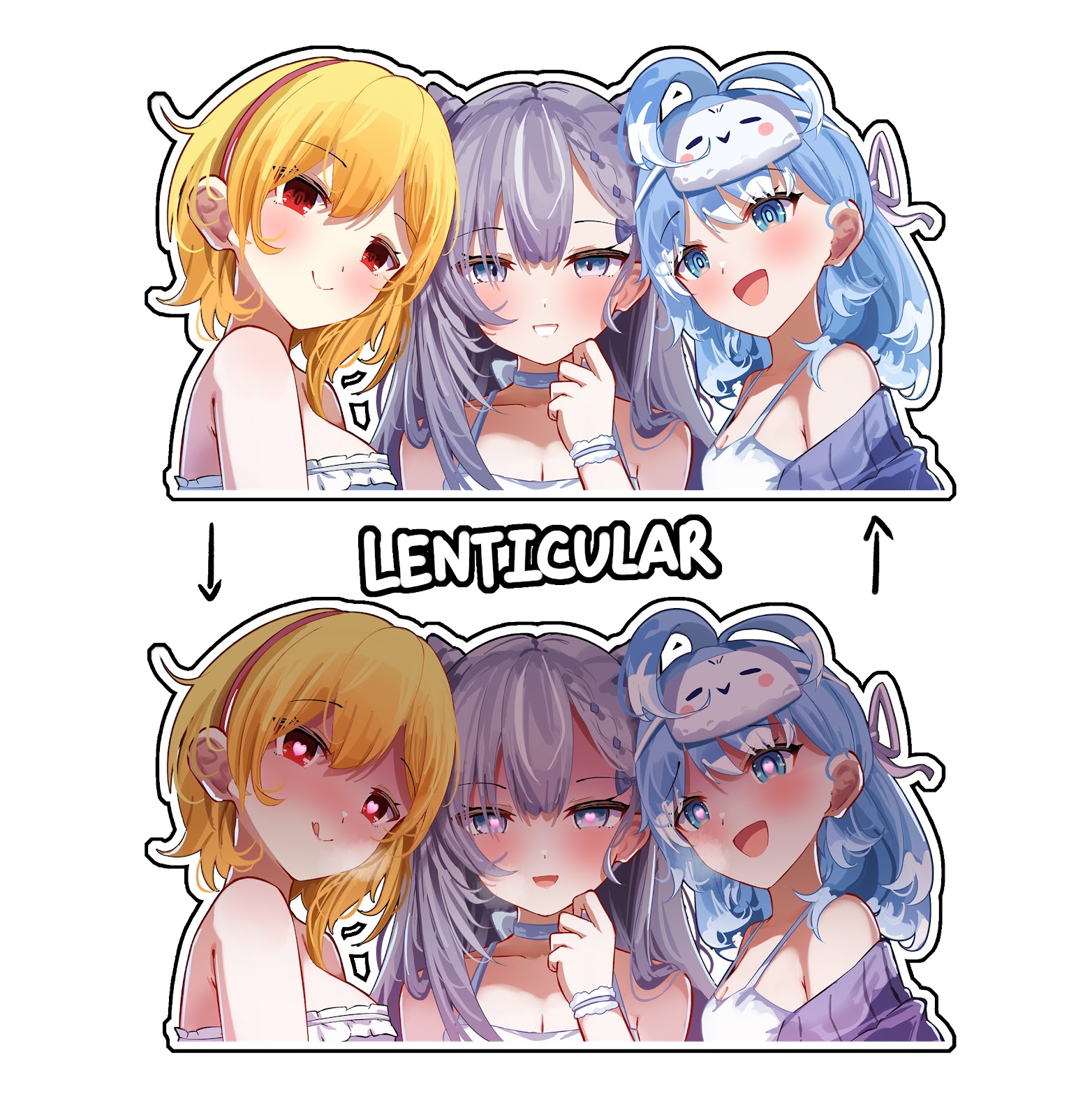 Vestia Zeta Holoh3roLenticular  Acrylic Standee by RokuStamp Standee by Roku